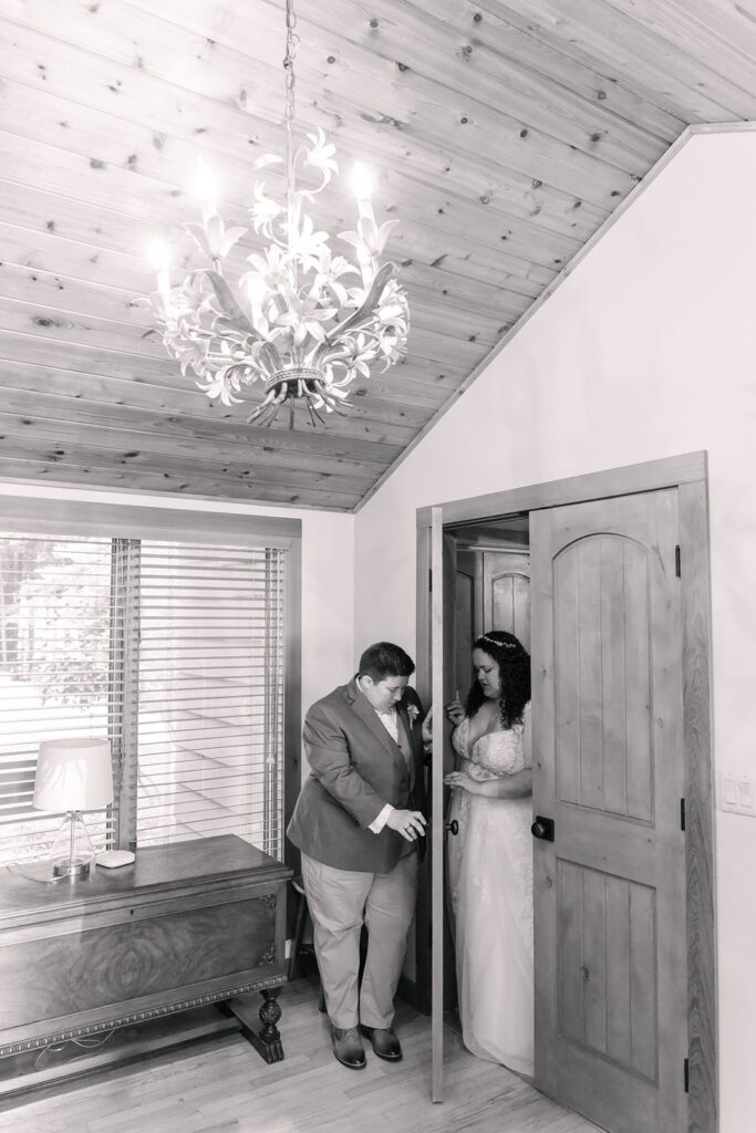 lake michigan elopement first conversation at beach house