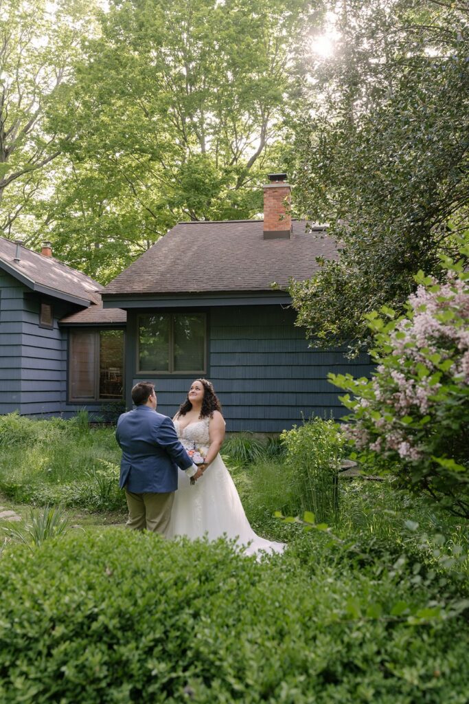 First Look at Lake michigan micro wedding venue rental lake house saugatuck