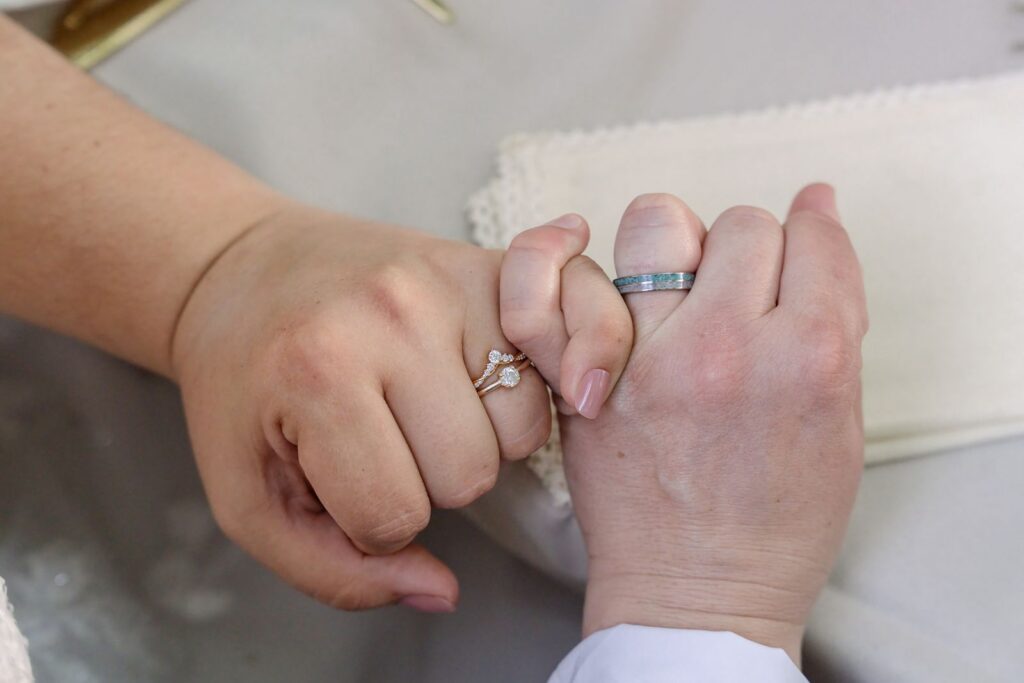 pinkie promise wedding ring picture